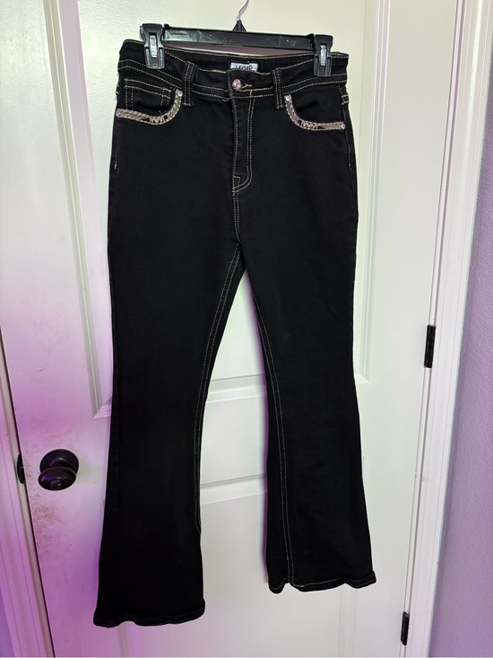 Legend Denim - Women's Bootcut Jeans black with Contrast Stitching